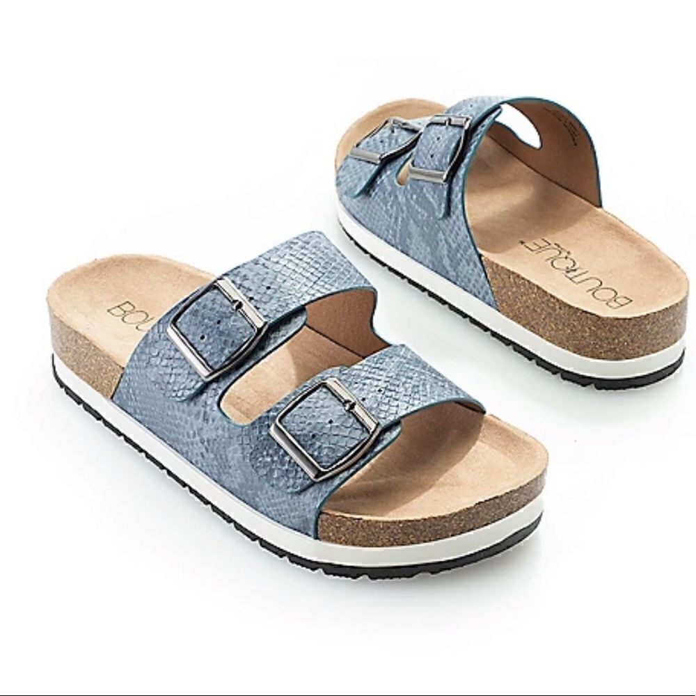 Corkys beach babe sandals snake blue size 38